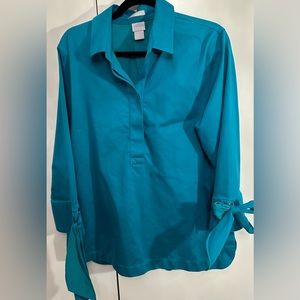 Chico’s Size 2 Teal Tunic